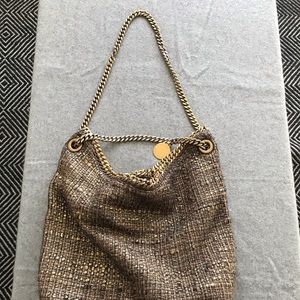 Stella McCartney gold metallic Falabella bag